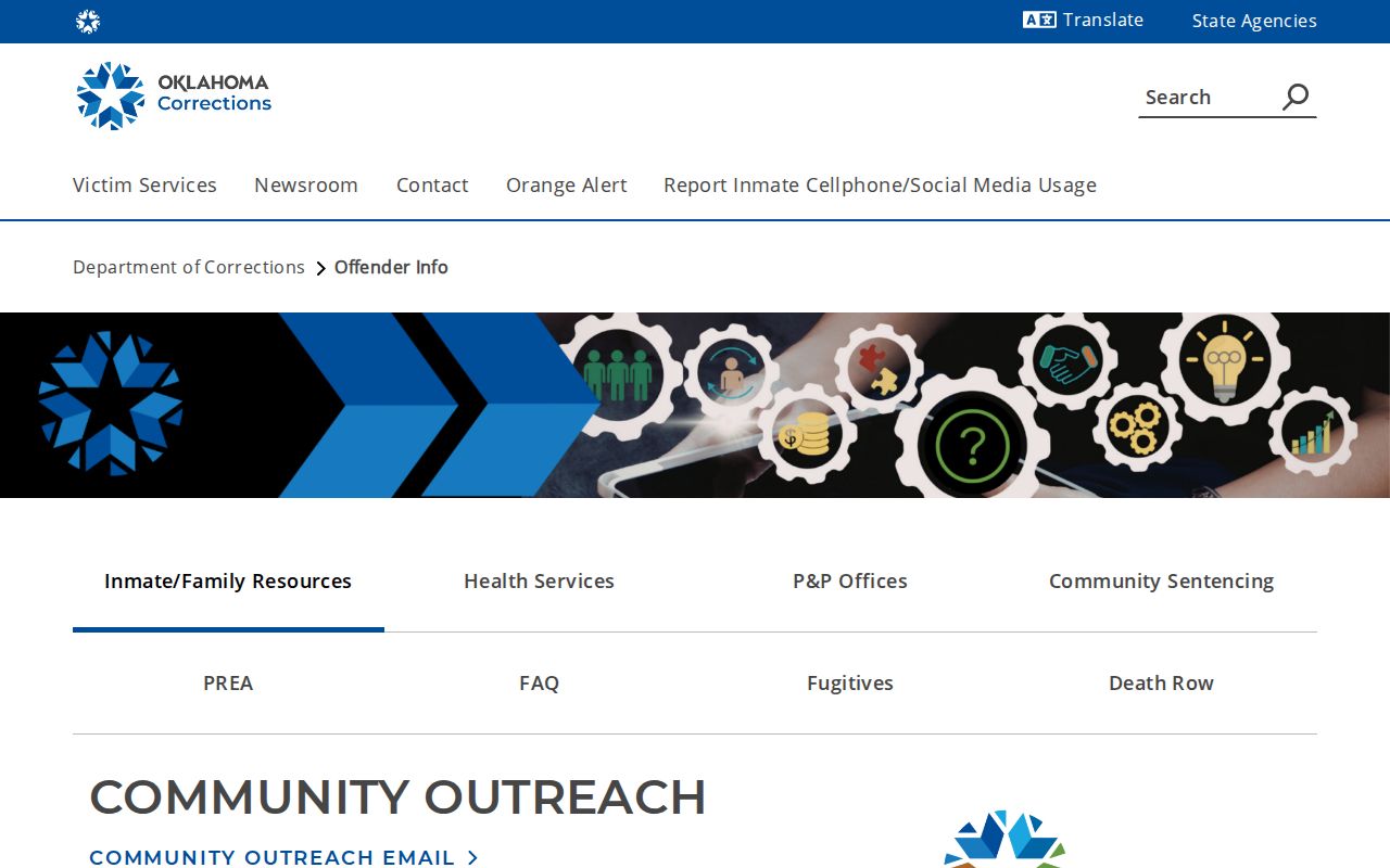 Oklahoma Department of Corrections release and offender information for Delaware County